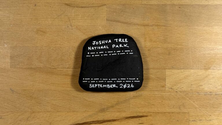 The back of the stone