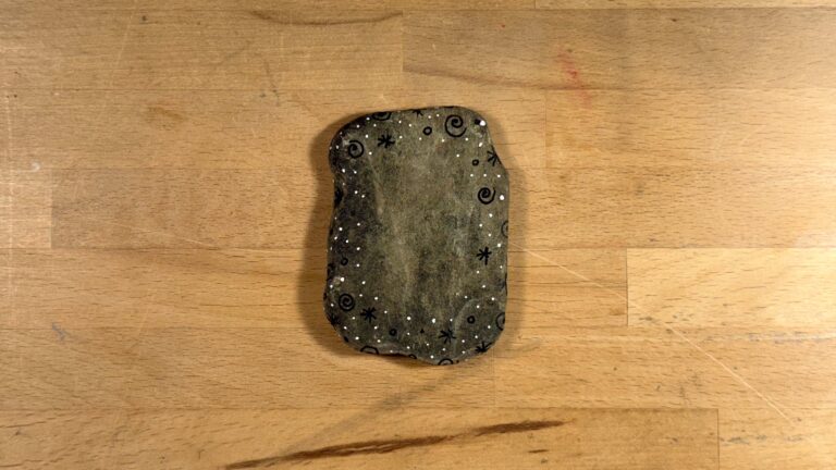 The back of the stone