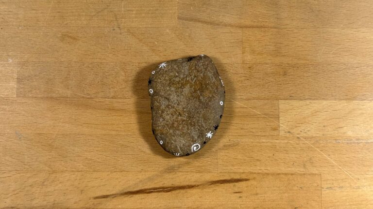 The back of the stone