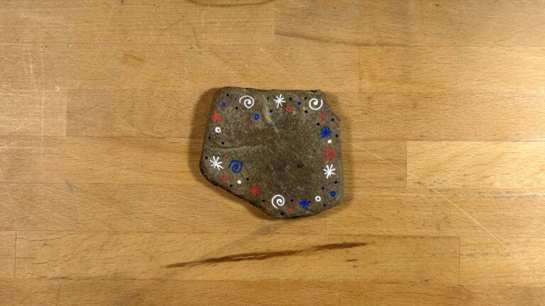 The back of the stone